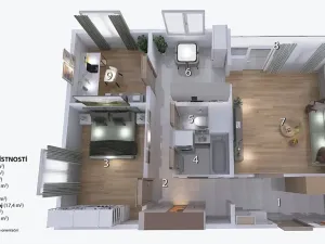Prodej bytu 3+1, Brno, Vedlejší, 69 m2