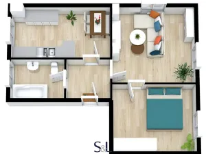Pronájem bytu 2+1, Liberec, Klostermannova, 82 m2