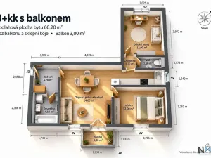 Prodej bytu 3+kk, Kaznějov, Školní, 60 m2