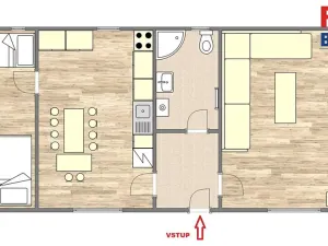 Pronájem rodinného domu, Tuchoraz, 72 m2