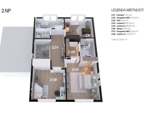 Prodej rodinného domu, Kamenice, Lomená, 156 m2