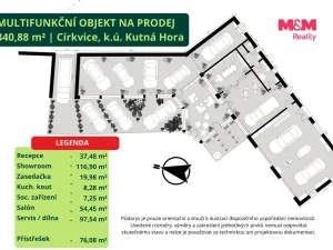 Prodej obchodního prostoru, Církvice, 340 m2