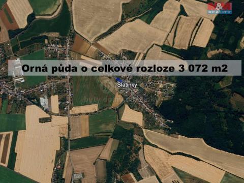 Prodej zemědělské půdy, Slatinky, 3072 m2