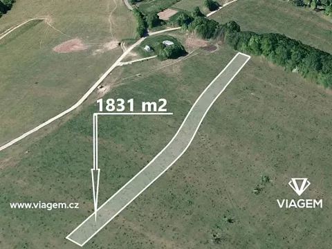 Prodej pole, Březůvky, 1831 m2