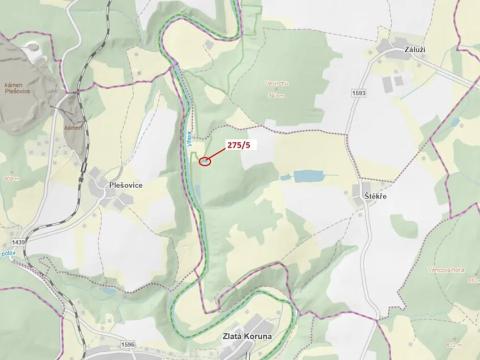 Dražba lesa, Dolní Třebonín, 433 m2