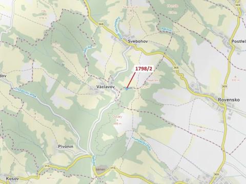 Dražba lesa, Rovensko, 5358 m2
