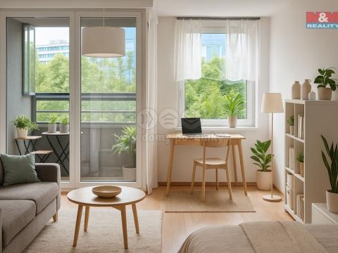 Pronájem bytu 1+kk, Praha - Letňany, Chotěšovská, 42 m2