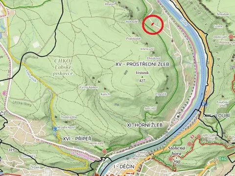 Prodej pozemku, Děčín, 242 m2