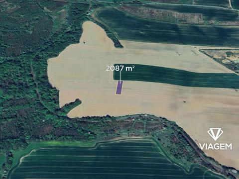 Prodej podílu pole, Kunín, 1043 m2