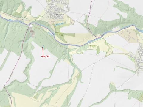 Dražba lesa, Ivančice, 409 m2