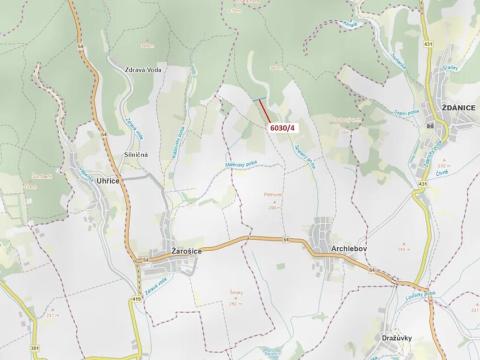 Dražba lesa, Archlebov, 2108 m2