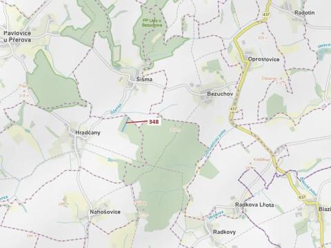 Dražba lesa, Hradčany-Kobeřice, 6360 m2