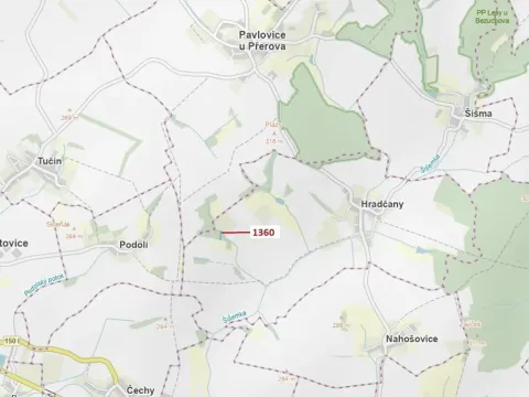 Dražba lesa, Hradčany-Kobeřice, 1221 m2