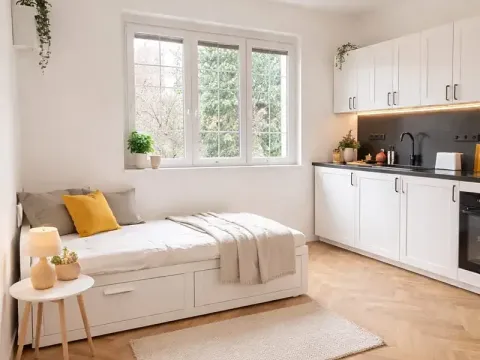 Pronájem bytu 1+kk, Praha - Strašnice, Sečská, 17 m2