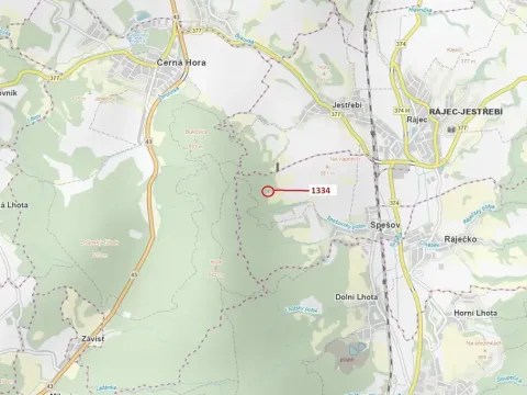 Dražba lesa, Spešov, 420 m2