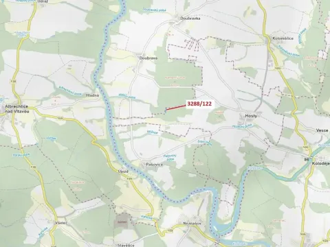 Dražba lesa, Hosty, 1942 m2