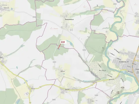 Dražba lesa, Vesce, 1673 m2