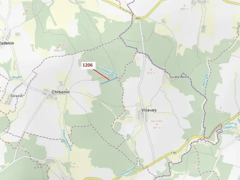 Dražba lesa, Chrbonín, 10189 m2