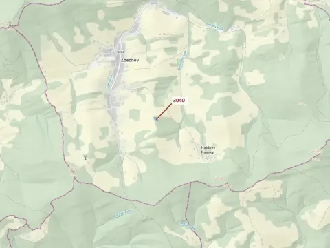 Dražba lesa, Zděchov, 2428 m2