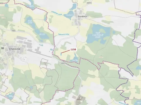 Dražba lesa, Hradiště, 1323 m2