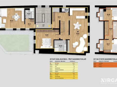 Prodej bytu 4+kk, Jáchymov, náměstí Republiky, 40 m2