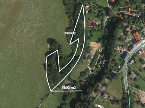 Prodej podílu lesa, Vrchovany, 2042 m2