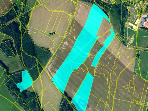 Prodej podílu pole, Pustá Kamenice, 9867 m2