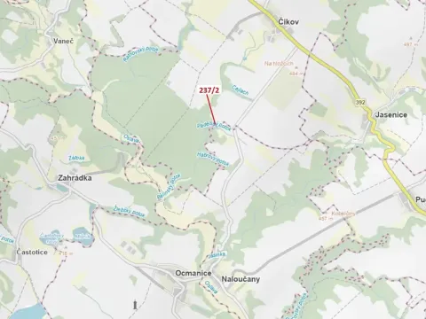 Dražba louky, Čikov, 510 m2