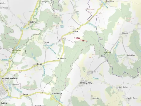 Dražba lesa, Vilice, 2693 m2