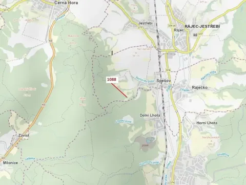 Dražba lesa, Spešov, 400 m2