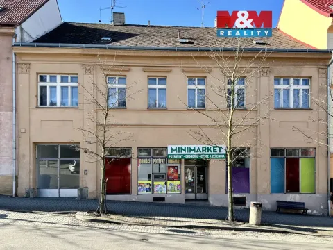 Prodej činžovního domu, Mladá Vožice, Žižkovo náměstí, 597 m2