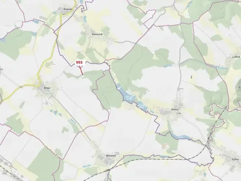 Dražba pozemku, Březí nad Oslavou, 432 m2