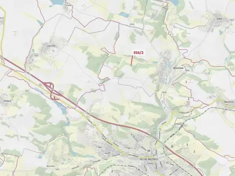 Dražba lesa, Velké Meziříčí, 1164 m2