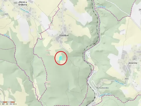 Prodej podílu louky, Vlastiboř, 3222 m2