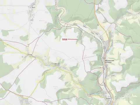 Dražba lesa, Bělá nad Svitavou, 327 m2