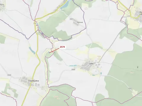 Dražba lesa, Chotěbudice, 782 m2
