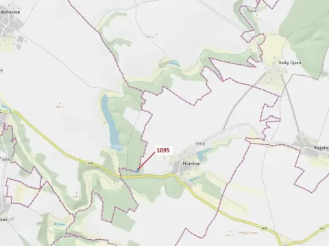 Dražba lesa, Mladoňovice, 1427 m2